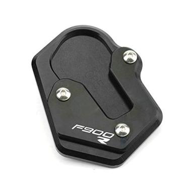 Imagem de Acc-Creativity Suporte lateral para pé de motocicleta ampliador lateral placa de extensão compatível com BMW F900R F900XR 2020 (F900R, preto)