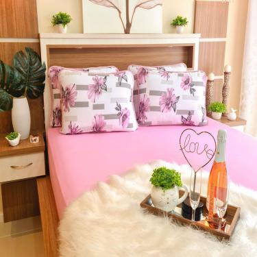 Imagem de Jogo De Lençol Malha 100% Algodão King Size Siena 3pçs