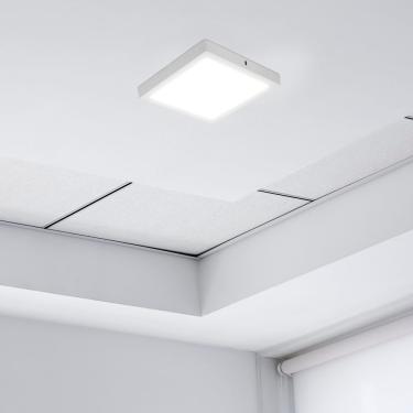 Imagem de 4 Painéis Placa De Led Taschibra 12w Lys Quadrado Sobrepor 3000k Luz Quente