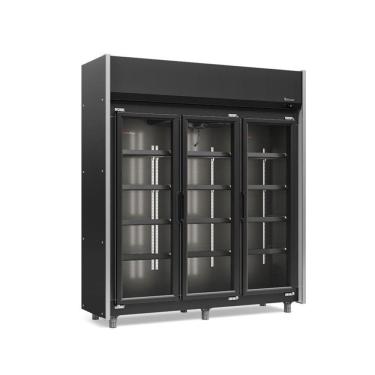 Imagem de Refrigerador Expositor Vertical 1200 Litros Preto 127v Gelopar Geas-3p Lb