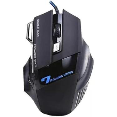 Imagem de Mouse Gamer X7, 7 Botões, DPI Ajustável 800-2400, LED Multicolorido, Design Ergonômico