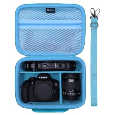 Imagem de DR·AMIU Estojo Para Câmera Compatível Com Canon Eos Rebel T7, R100, R50, R6 Mark Ii, R8, R5, R7, 90D, 5D Iv, Sony E Nikon, Lente, Tripé, Alça De Ombro 4 Divisórias, Bolsa Viagem