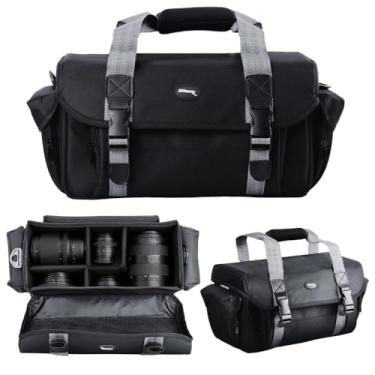 Imagem de Ultimaxx Bolsa Grande Para Câmera Resistente À Água Com Fivelas Duplas E Bolsos, Adequada Sony, Nikon, Canon, Olympus, Pentax, Panasonic, Samsung Mais Câmeras Slr Filmadoras