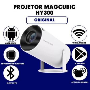 Imagem de Projetor Magcubic Hy300 com sistema android 11 4k