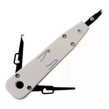 Imagem de Alicate Inserção Punch Down p/ Bloco Krone Telefonia 314KR - TEBERA