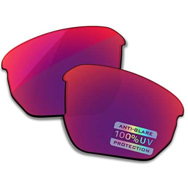Imagem de Bowyer Lentes de reposição polarizadas para óculos de sol Oakley Flak Beta OO9363/Flak Draft OO9364, Espelho magenta escuro, Flak Beta OO9363