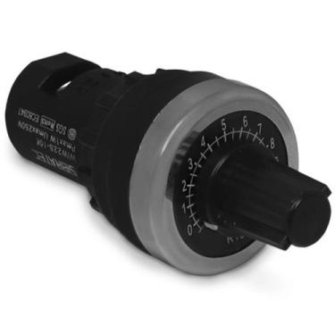 Imagem de 1 potenciometro linear 5k furo 22mm com knob w1w22ssm-5 - Sibratec
