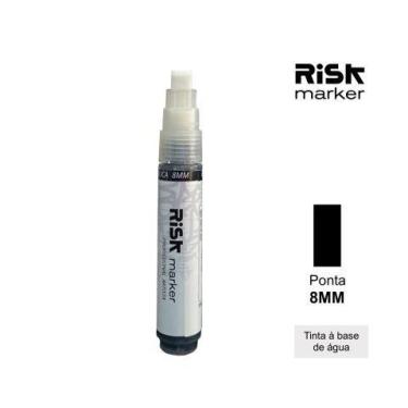 Imagem de Marcador tinta acrílica 8mm Risk marker, Preto