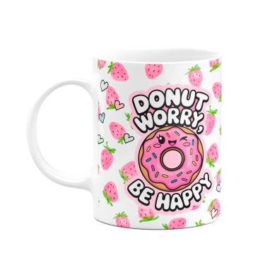Imagem de Caneca Divertida - Donut Worry - Se a vida é uma escola