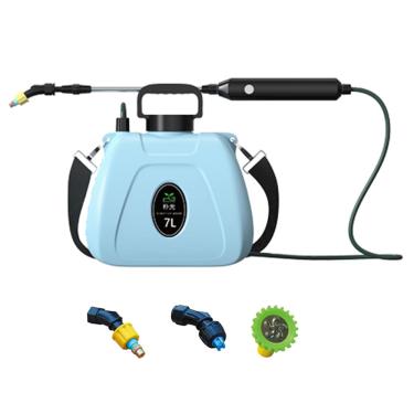 Imagem de CIADAZ Aspersor de ombro recarregável 7L Pulverizador elétrico portátil Ferramentas agrícolas Regador atomizador Garrafa de rega Pulverizador de água Pulverizador de plantas de jardim