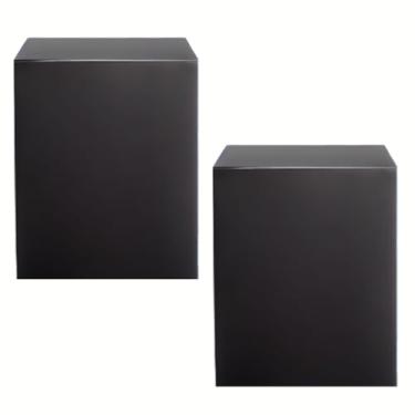 Imagem de Kit 2 Cubos Base Nicho Para Vitrines Lojas MDF 60x35x35cm Preto