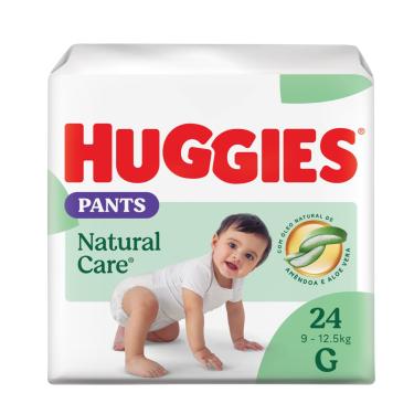 Imagem de Fralda Pants Huggies Premium Natural Care G Roupinha 24 Unidades