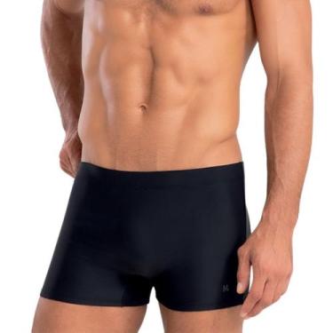 Imagem de Sunga Boxer Lisa Mash Bordado 300.116 Plus Size, Preto, XGG
