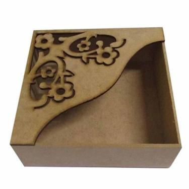 Imagem de Porta guardanapo flores cod:guard017 - Lojão do MDF