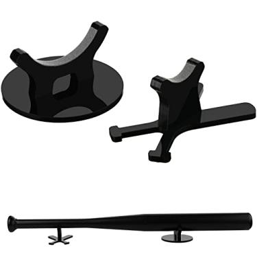 Imagem de Cosmos 1 Conjunto De Suporte Mesa Para Taco Beisebol, Acrílico Exibição Mesa, Armazenamento Softball Recordações E Itens Colecionáveis, Serve Canos Até 2-5/8" (Preto Sólido)