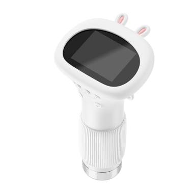 Imagem de Estink 2in Tela Microscópio Portátil, 100x-1000x Zoom 2MP HD Microscópios Portáteis Com 8 LEDs Ajustáveis ​​para Crianças Adultos Exploração Científica (WHITE)
