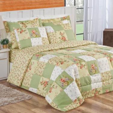 Imagem de Kit Edredom Bouti Casal King 03 Peças Dupla Face Estampado - Bia Enxov