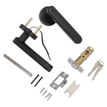 Imagem de Fechadura de Porta Inteligente, Fechadura de Porta de Impressão Digital Inteligente Múltiplos Métodos de Desbloqueio para Casa