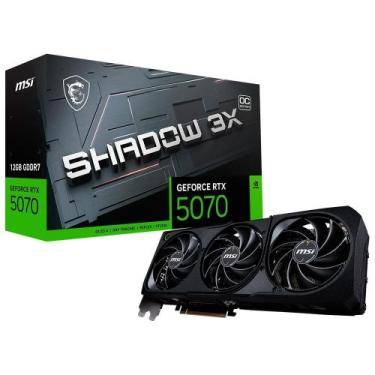 Imagem de Placa de Vídeo MSI RTX 5070 12G SHADOW 3X OC NVIDIA GeForce, 12GB GDDR