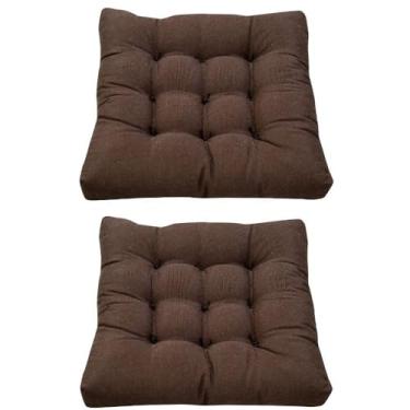 Imagem de Kit 2 Futon 40x40 Baixo Assento Almofada Colorida Shelter(Marrom)