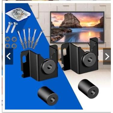 Imagem de SuporteTv Fixo 32 42 43 50 55 65 Polegadas Universal Preto para seu co