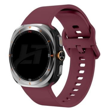 Imagem de Pulseira Silicone Lisa LTimports compativel com Galaxy Watch Ultra 47mm Sm-L705 / Sm-L705F (LT-Vinho)