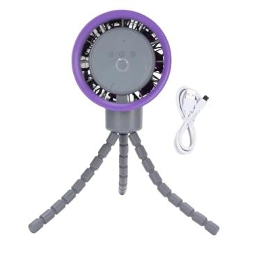 Imagem de Garosa Fan de Carrinho Operado por Bateria Fan Flexível de Clipe de tripé 360 Graus Oscilação USB 4000mAh para Carrinho de bebê para Carrinho de bebê (GRAY)