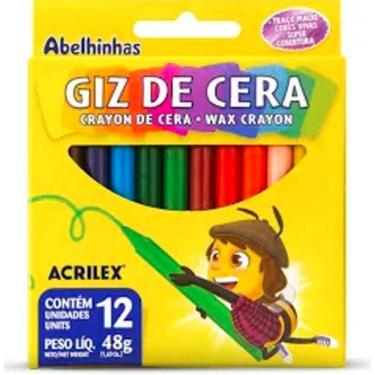 Imagem de Giz De Cera 12COR Peq 48G REF. 09012 Acrilex