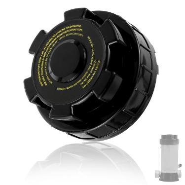 Imagem de CDDCWZ Tampa de substituição do clorador para CL200, CL220 e CLX200CA - Compatível com peças de clorador automático Hayward Pool Solução conveniente para problemas de vedação (preto)