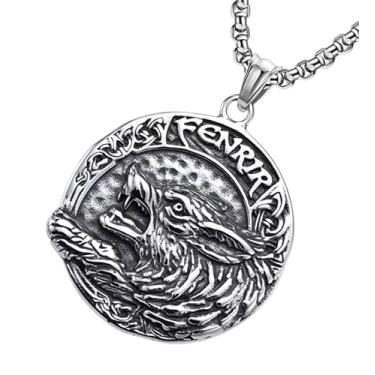 Imagem de Colar Lendário Fenrir Espírito Viking Lobo Selvagem