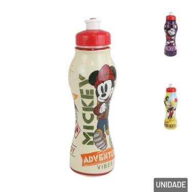 Imagem de Garrafa de Plástico 450ml Squeeze Mickey - Tudo em Caixa