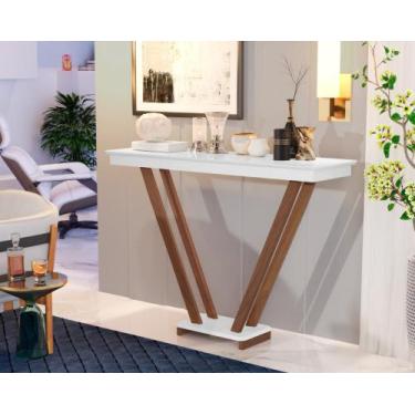 Imagem de Aparador Imperial Invertido Pés de Eucalipto Maciço Branco - Mobiliar 