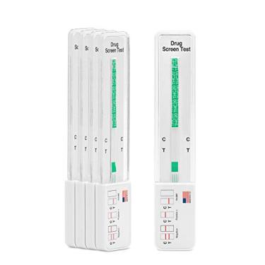 Imagem de Pacote com 5 – Kit de teste de medicamentos de maconha altamente sensível THC 20 ng/mL de painel único – Teste de drogas de maconha com nível de corte de 20 ng/mL para detecção de qualquer forma de THC na urina até 45 dias em 5 minutos