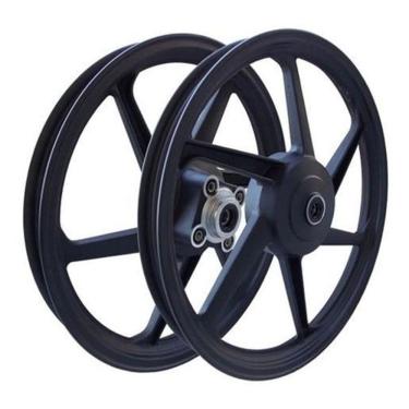 Imagem de Rodas Liga Leve Titan 125 Ks 00 A 04 6 Palitos Freio Tambor