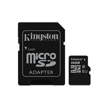 Imagem de Sdcit16Gb - Cartão Microsd de 16Gb Classe Industrial - Kingston - Leitura. 90Mbs - Gravação. 45Mbs - Vel. Uhs-I Classe 1 (U1) com Adaptador