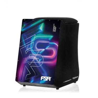 Imagem de Cajon FSA Instrumento de Percussão Profissional Feito à Mão - Graves Profundos, Som de Caixa Nítido, Madeira Brasileira, Design Ergonômico de Inclinação FGB6509 MODERN