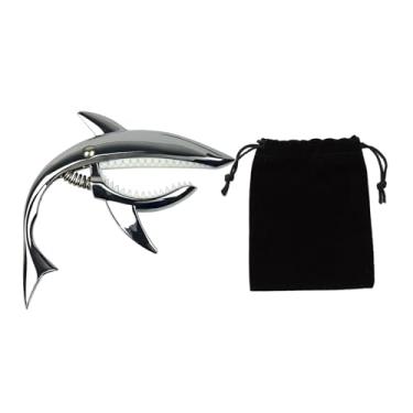 Imagem de Fenteer Acessório para guitarra Capotraste, profissional, portátil, universal, mola de liga de zinco, clipe de tom para bandolim, banjo acústico, Prata Brilhante