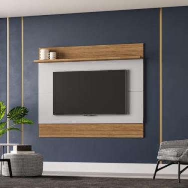 Imagem de Painel Aruana Suspenso para Sala de Estar TV até 65” (Marrom/Off)