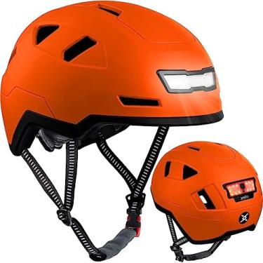 Imagem de XNITO Capacete de bicicleta com luzes LED – Capacete de bicicleta urbano para adultos, homens e mulheres – Certificado duplo CPSC e NTA-8776 – E-Bikes, Scooters, One Wheel, Commuter, Mountain