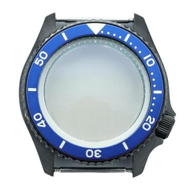 Imagem de FEIYASHI Relógio preto masculino de 42,5 mm, caixa de aço, bisel de cerâmica, vidro de safira para NH35 NH36/34, peças de relógio de coroa 3,8, NH35 NH34/36/38 Movimento + anel capítulo verde 6, Caixa