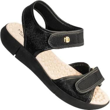 Imagem de Sandália Modare Ortopédica Feminino Conforto Leve (Preto, BR, Adulto, Numérico, 35)