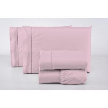 Imagem de Conjunto de Cama Queen 4 Peças Com Virol Incluso 200 Fios 100% Algodão