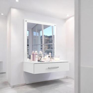 Imagem de Penteadeira Moderna Elegante Floratta Branca - Mobiliar Home Shop