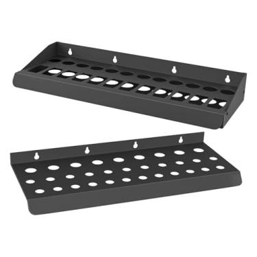 Imagem de MERIGLARE 2x Organizador de alicates para chave de fenda Suporte para chave de fenda Suporte preto resistente para ferramentas de jardim Caixa de ferramentas