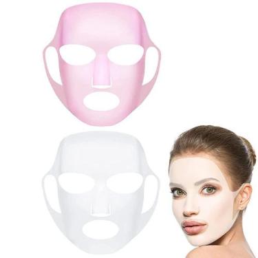 Imagem de Suporte de máscara facial de silicone GEOOT reutilizável, pacote com 2
