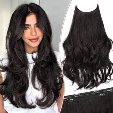 Imagem de Extensões de cabelo KookaStyle Invisible Wire 50 cm de comprimento mar