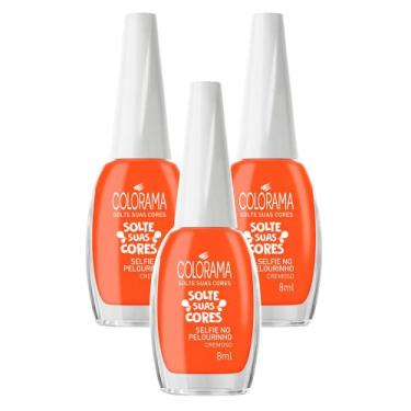 Imagem de Kit 3 Esmalte Colorama Solte Suas Cores Cor Selfie no Pelourinnho Crem