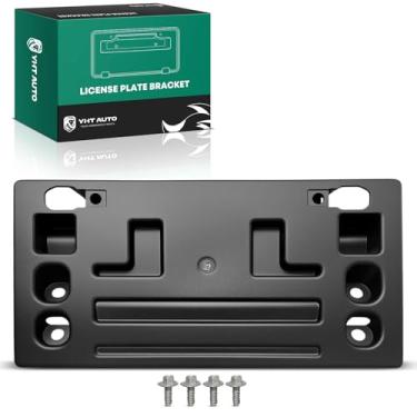 Imagem de YHTAUTO Moldura de placa frontal compatível com Subaru Legacy Base 2023-2024, Outback Base 2023-2024, suporte de placa de licença de para-choque preto, suporte de placa de licença sem perfuração com