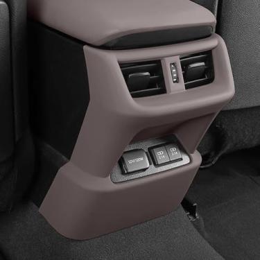 Imagem de Capa protetora antichute para saída de ar traseira do carro moldura de decoração de assento apto para Lexus ES 2018-2025 ES250 ES300h ES350 Acessórios interiores automotivos (café)
