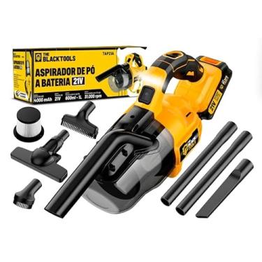 Imagem de Aspirador de Pó Portátil a Bateria 21V com Acessórios The Black Tools TAP21A – 300W, Filtro HEPA, Luz LED
